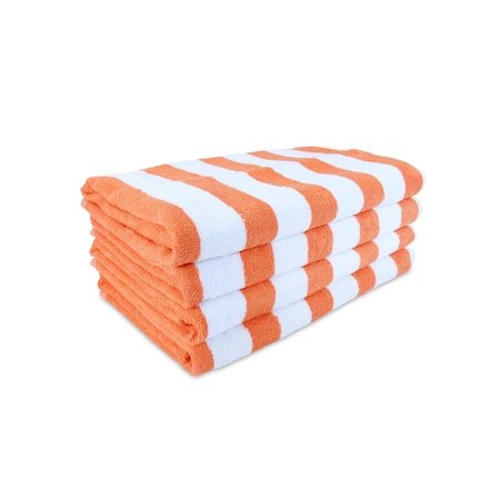 Monarch Brands Cali Cabana Towels , Orange, 32PK CALICABANA-ORG-CS